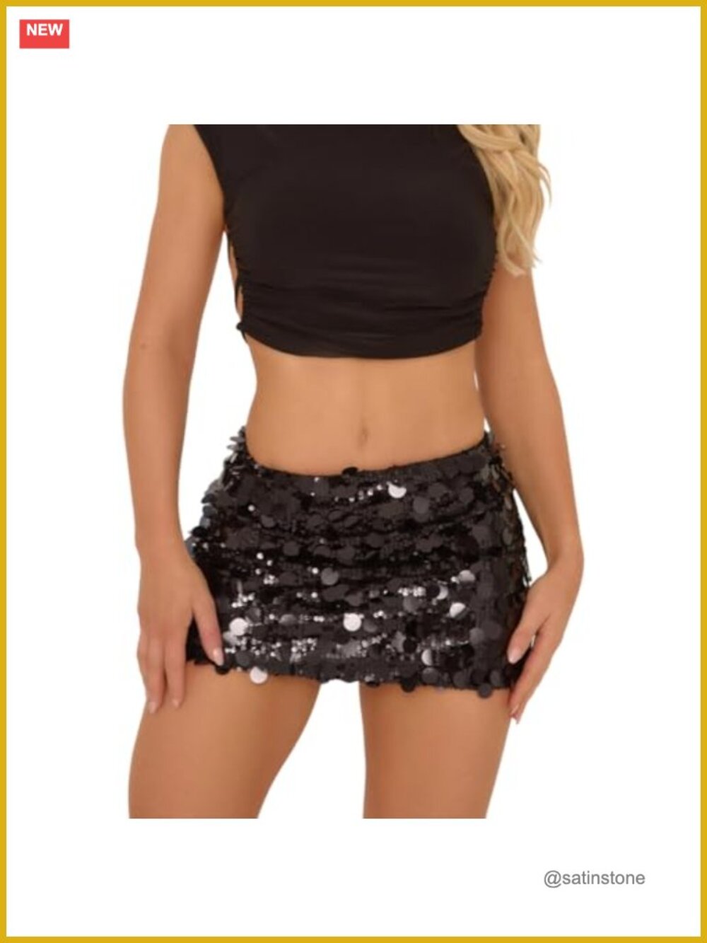 Sparkly Sequin Mini Skirt Bodycon Slim Fit Party